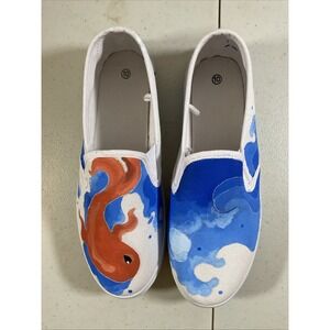 Custom Painted Themed Slip On Shoes Women's‎ 10